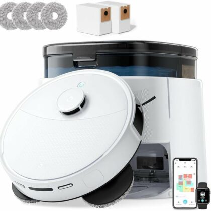 Lefant M3 – Robot aspirapolvere lavapavimenti con stazione (bianco)