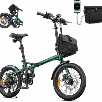ENGWE Zip – E-bike pieghevole leggera con borsa