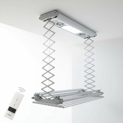 Stendibiancheria da soffitto elettrico a forbice