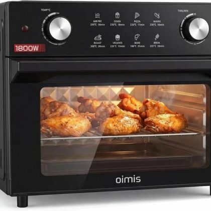 Oimis Friggitrice ad aria forno nera