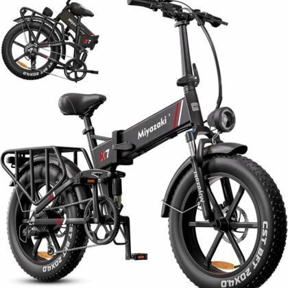 Miyazaki Bicicletta elettrica fat pieghevole