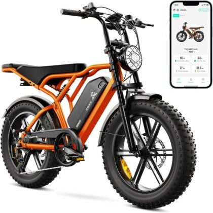 Bicicletta elettrica stile moto R002
